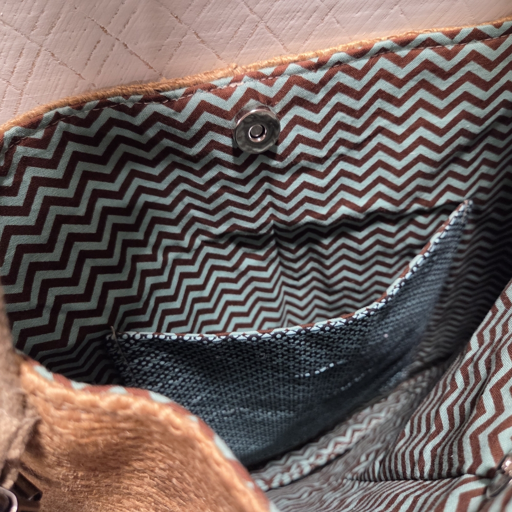 Upcycled Burlap Bag / Purse - Picture 5 of 5